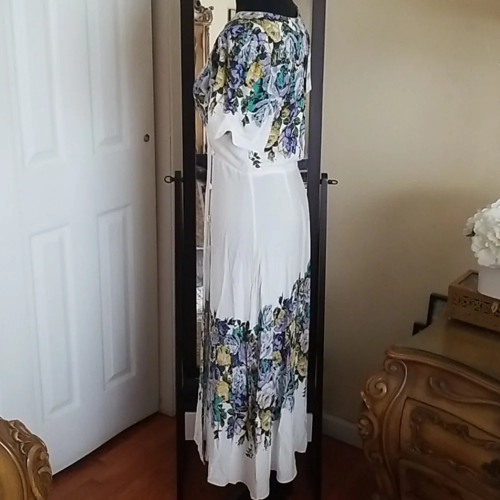 NWT Free People Ivory Floral Dress - Picture 6 of 8